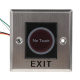 Maxbell Infrared NO TOUCH Exit Release Button W/ LED Back Light for Access Control, Square Type #K2-1