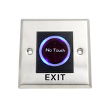 Maxbell Infrared NO TOUCH Exit Release Button W/ LED Back Light for Access Control, Square Type #K2-1