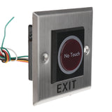 Maxbell Infrared NO TOUCH Exit Release Button W/ LED Back Light for Access Control, Square Type #K2-1