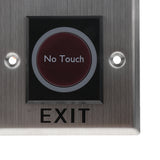 Maxbell Infrared NO TOUCH Exit Release Button W/ LED Back Light for Access Control, Square Type #K2-1