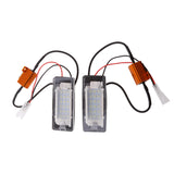 Maxbell 1 Pair 18LED License Number Plate Light Blubs for VW EOS Phaeton Scirocco Passat CC