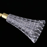 Maxbell Crystal Art Elegant  Style Empty Refillable Perfume Bottle with Atomizer Tassel Spray 100ml Purple