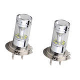 Maxbell 2x H7 100W 1200LM 6000K White Fog Driving Light Lamps Bulbs Conversion Kit