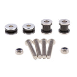 Maxbell Backrest Back Rest Detachable Docking Hardware Bolt Kit For Harley 2004-2016