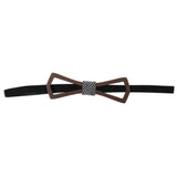 Maxbell Vintage Men's Groom Wedding Party Wooden Bow Tie Tuxedo Necktie Accessory G