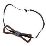 Maxbell Vintage Men's Groom Wedding Party Wooden Bow Tie Tuxedo Necktie Accessory G