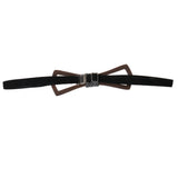 Maxbell Vintage Men's Groom Wedding Party Wooden Bow Tie Tuxedo Necktie Accessory G