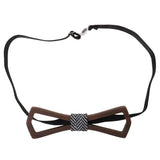 Maxbell Vintage Men's Groom Wedding Party Wooden Bow Tie Tuxedo Necktie Accessory G