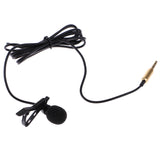 Maxbell Gold Compact 3.5mm Jack Lapel Clip-on Microphone with 1.5m Cable for Smart Phone PC Pad Laptop Parts