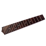 Maxbell Durable Rosewood Ukulele Fretboard 18 Fret for 24'' Concert Ukulele 4 String Hawaii Guitar Parts