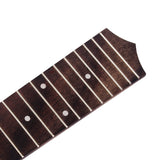 Maxbell Durable Rosewood Ukulele Fretboard 18 Fret for 24'' Concert Ukulele 4 String Hawaii Guitar Parts