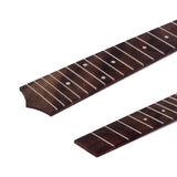 Maxbell Durable Rosewood Ukulele Fretboard 18 Fret for 24'' Concert Ukulele 4 String Hawaii Guitar Parts