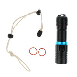 Maxbell Portable Diving Torch Flashlight LED Underwater 100M Photography Photo Video Black