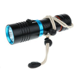 Maxbell Portable Diving Torch Flashlight LED Underwater 100M Photography Photo Video Black