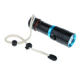 Maxbell Portable Diving Torch Flashlight LED Underwater 100M Photography Photo Video Black