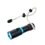 Maxbell Portable Diving Torch Flashlight LED Underwater 100M Photography Photo Video Black