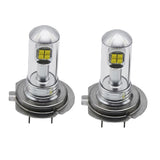 Maxbell 2pcs White H7 Universal Car Headlight DRL Fog Lamp LED Bulb Replacement