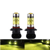 Maxbell 2 Pieces Car 9005 HB3 100W Yellow LED Bulb For Fog Running DRL Light Lamp