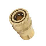 Maxbell Pressure Washer Quick Release Mini M22 Female To 1/4 Male Brass Coupling