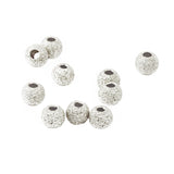 Maxbell 10Pcs 925 Silver Lucky Loose Beads DIY Bracelet Jewellery Making Craft 5mm