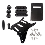 Maxbell Full Set Pickguard Accs Screws Tone Volumn Knobs Pickup Covers for ST Guitar