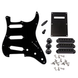 Maxbell Full Set Pickguard Accs Screws Tone Volumn Knobs Pickup Covers for ST Guitar