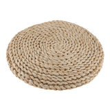 Maxbell Japanese Style Handmade Straw Woven Seat Cushion Tatami Dia. 30cm (11.81")