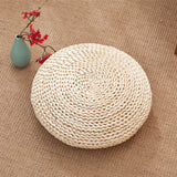 Maxbell Japanese Style Handmade Straw Woven Seat Cushion Tatami Dia. 30cm (11.81")