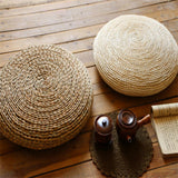 Maxbell Japanese Style Handmade Straw Woven Seat Cushion Tatami Dia. 30cm (11.81")