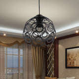 Maxbell Floral Design w/ Cable Chandelier Ceiling Light Art Lamp Shade Metal Light