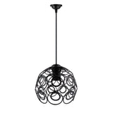 Maxbell Floral Design w/ Cable Chandelier Ceiling Light Art Lamp Shade Metal Light