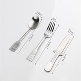 Maxbell Durable Stainless Steel Kitchen Ware Set Cutlery Tableware Soup Spoon Eggbeater Fruit Cutter Utility Tools 7Pcs