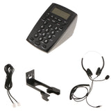 Maxbell HT500 Dialpad Headset Phone Call Center Telephone with RJ9 Plug Microphone Headset