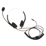 Maxbell HT500 Dialpad Headset Phone Call Center Telephone with RJ9 Plug Microphone Headset