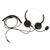 Maxbell HT500 Dialpad Headset Phone Call Center Telephone with RJ9 Plug Microphone Headset