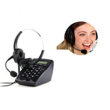 Maxbell HT500 Dialpad Headset Phone Call Center Telephone with RJ9 Plug Microphone Headset