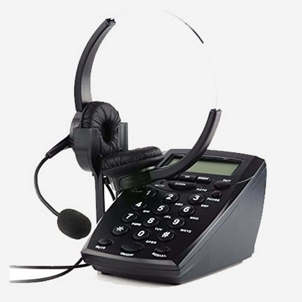 Telephone Dialpad Headset Landline Phone Headphones For
