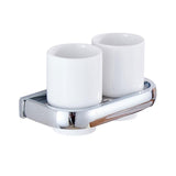 Maxbell Boothbrush Holder - Strong Stainless Steel Toothpaste and Holder for Bathroom & Kitchen - Can be Mounted on Clean Flat Smooth Surface - (Chrome)