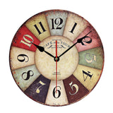 Maxbell Retro Wood Wall Clock- perfect as a kitchen Clock,office clock ,home clock