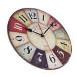 Maxbell Retro Wood Wall Clock- perfect as a kitchen Clock,office clock ,home clock