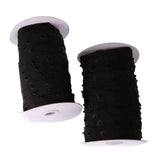Maxbell 50 yard Roll Black Snap Tape Buttons Resin Buttons Invisible for Garment