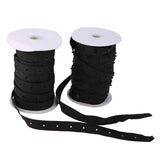 Maxbell 50 yard Roll Black Snap Tape Buttons Resin Buttons Invisible for Garment