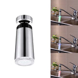 Maxbell Water Stream Automatic LED Light Faucet Tap Temperature Sensor 3 Color RGB Glow Shower 5.5cm