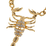 Maxbell Ladies Fashion Jewelry Individual Rhinestone Scorpion Shaped Gold Anklet