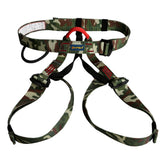 Maxbell Camouflage Half Body Rock Climbing Rappelling Safety Harness Equipment