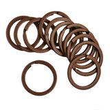 Maxbell 28mm Keyrings Flat Split Rings Jump Rings Connectors Craft Findings Pack of 12Pcs