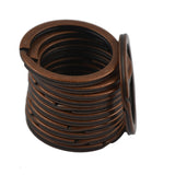 Maxbell 28mm Keyrings Flat Split Rings Jump Rings Connectors Craft Findings Pack of 12Pcs