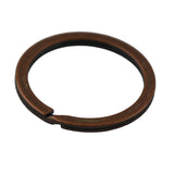 Maxbell 28mm Keyrings Flat Split Rings Jump Rings Connectors Craft Findings Pack of 12Pcs