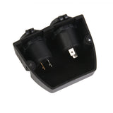 Maxbell 1pcs Black Waterproof DC 12V Dual CAR Boat Cigarette Lighter Power Socket USB Charger