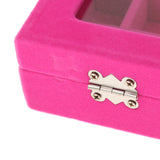 Maxbell 24 Slot Velvet Jewelry Display Box Ear Rings Nail Art Tips Sticker Organizer